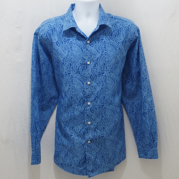 Daniel Cremieux Other - Cremieux Classics blue paisley long sleeved button